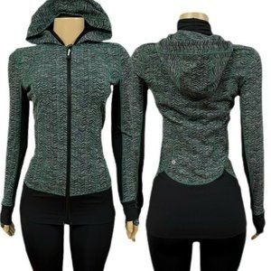 NWOT LULULEMON Daily Practice Jacket Green Chevron